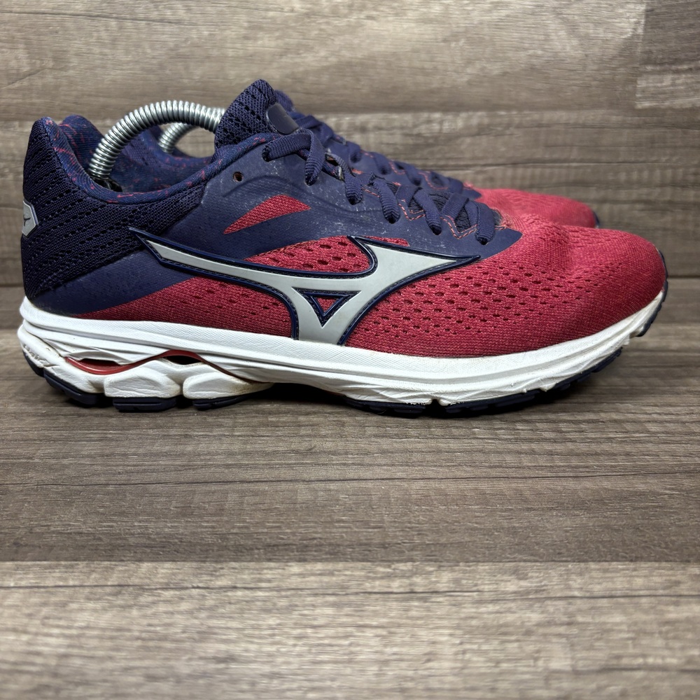 Mizuno Wave Rider 23 Red Blue Womens US Size 8.5 EUR 39 41114.6573 Running Shoes
